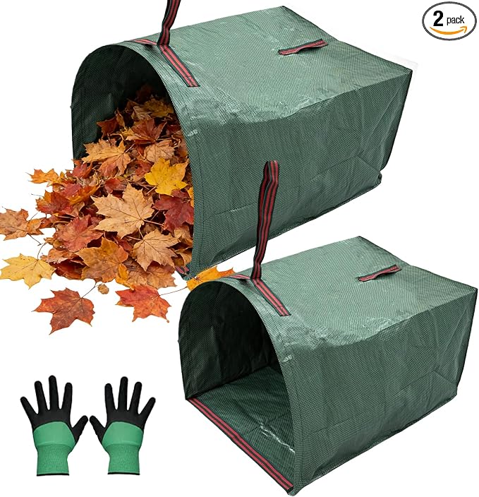 2-Pack 40-Gallon Reusable Yard Waste Bags by SKYJORMY