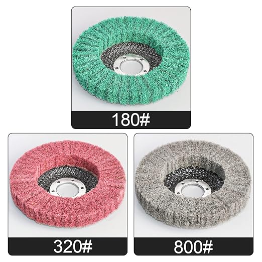 15Pcs 4.5" x 7/8" Nylon Fiber Flap Disc Polishing Grinding Wheel, Scouring pad - Image 2