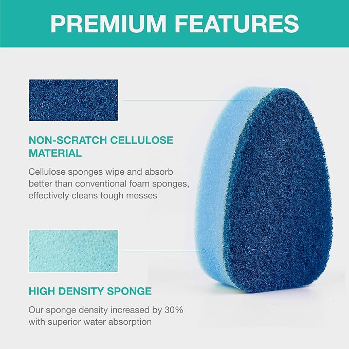 Dishwand Refills Sponges Refill, Dish Wand Replacement Heads, Heavy Duty Scrub - Image 4