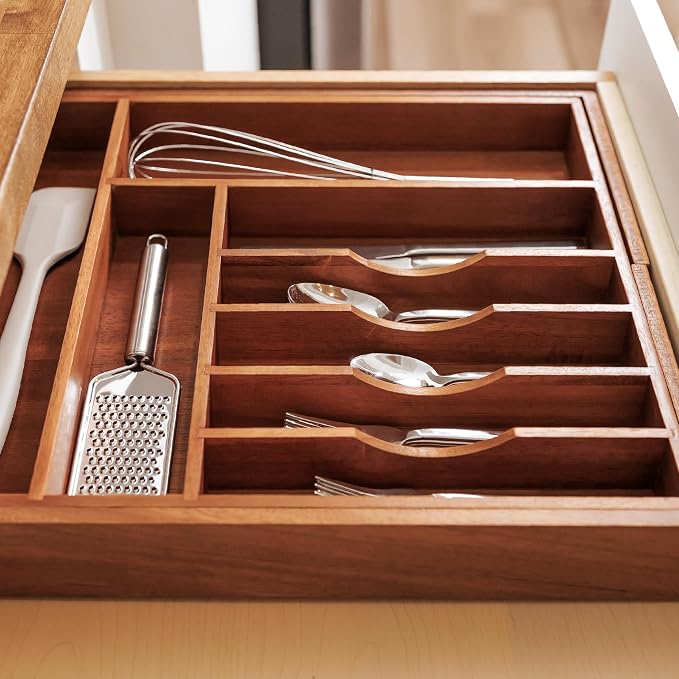 KitchenEdge Premium Silverware, Flatware and Utensil Organizer - Image 7
