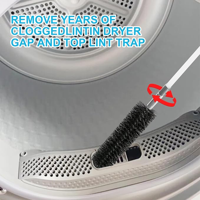 30 Feet Dryer Vent Cleaning Brush Kit, Professional Lint Cleaning Accessories - Image 5