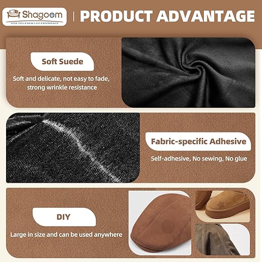 Suede Repair Patch, Large Fabric Repair Tape, Self-Adhesive Fabric Patches - Image 3