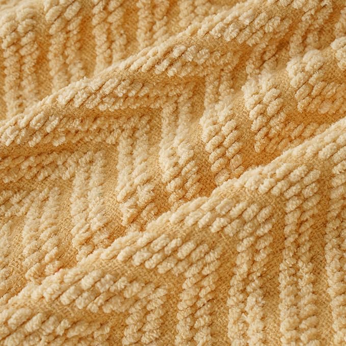 BATTILO HOME Gold Throw Blanket for Couch, Fall Decor Blankets & Throws, Fall Throw Blanket for Autumn Halloween Decoration, Yellow Throw Blankets for Bed Sofa, 50"x60"