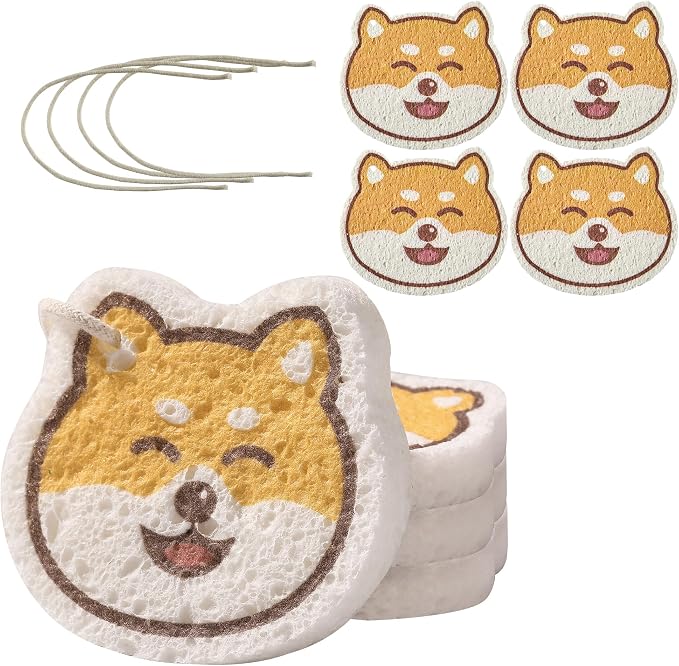 JOYMOOP Cartoon Kitchen Sponge, Cellulose Sponges by JOYMOOP