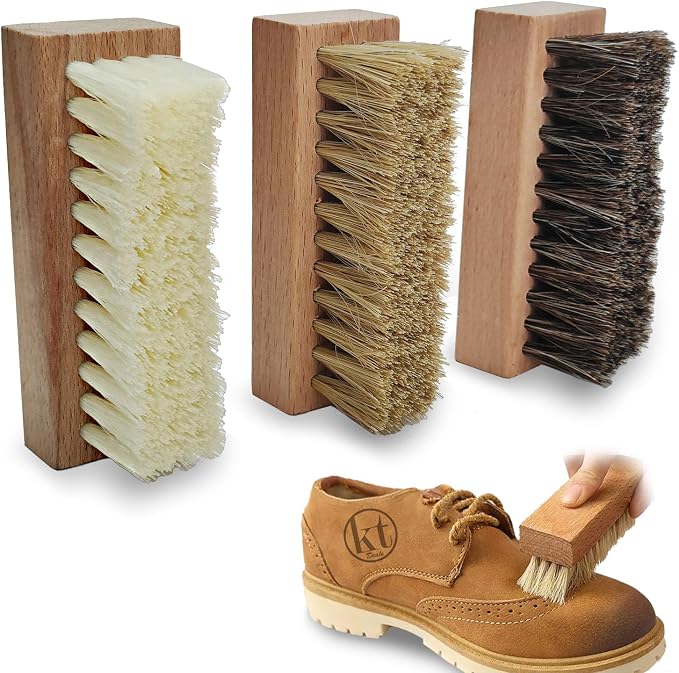 Small Shoe Cleaning Brush Set of 3 Brushes by KTDeals