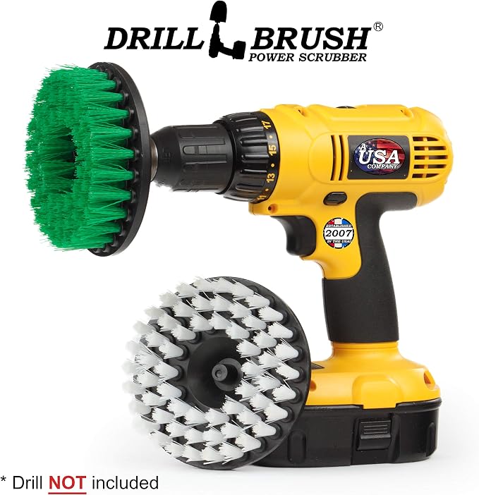 Drill Brush - Kitchen Tools - Grout Cleaner - Large Spin Brush Kit - Clean Stove - Image 7