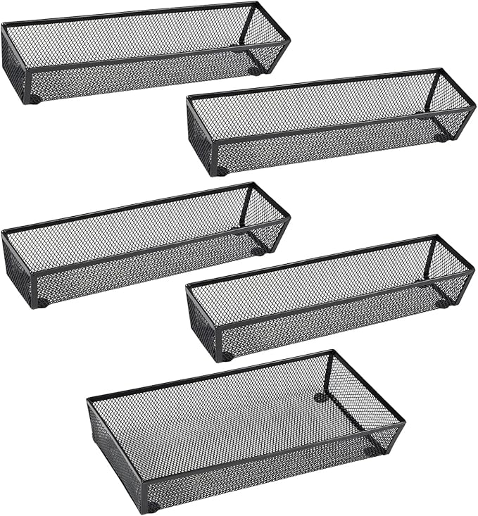 BYCY Silverware Drawer Organizer, Mesh Utensil Organizer by BYCY