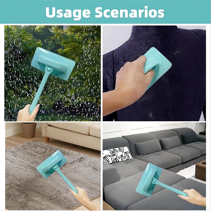 5 Pack Window Cleaning Brush Tool Kit, Dry and Wet Use Window Mesh Screen - Image 4