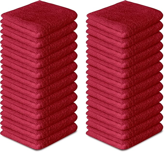Softolle 100% Cotton Washcloths 24 Pack Soft, Highly Absorbent Washcloth - Image 3