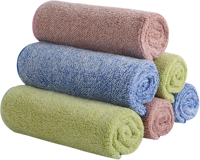 SINLAND Microfiber Face Towels Ultra Soft Facial Washcloths Face Cloth by SINLAND