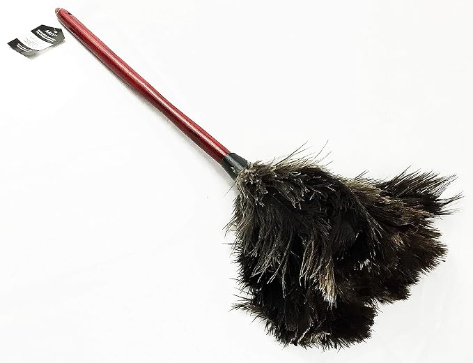 28-29" Natural Ostrich Feather Duster - Image 4