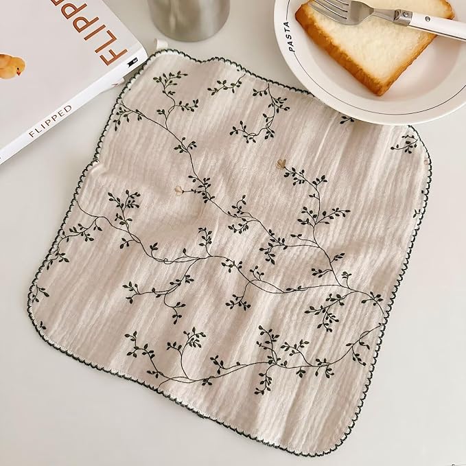 BuLuTu Cotton Muslin Kitchen Towels Set - Image 5