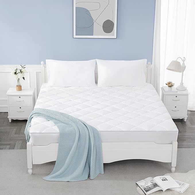 Sunflower Full Mattress Pad Cover, Cotton Mattress Cover Hypoallergenic - Image 6