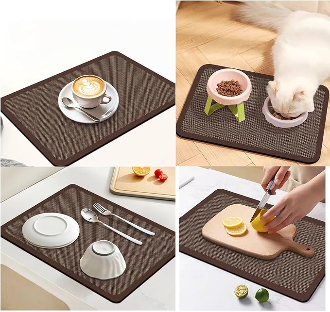 Dish Drying Mat for Kitchen Counter, Drying Mat for Dish Rack, Absorbent Hide - Image 3