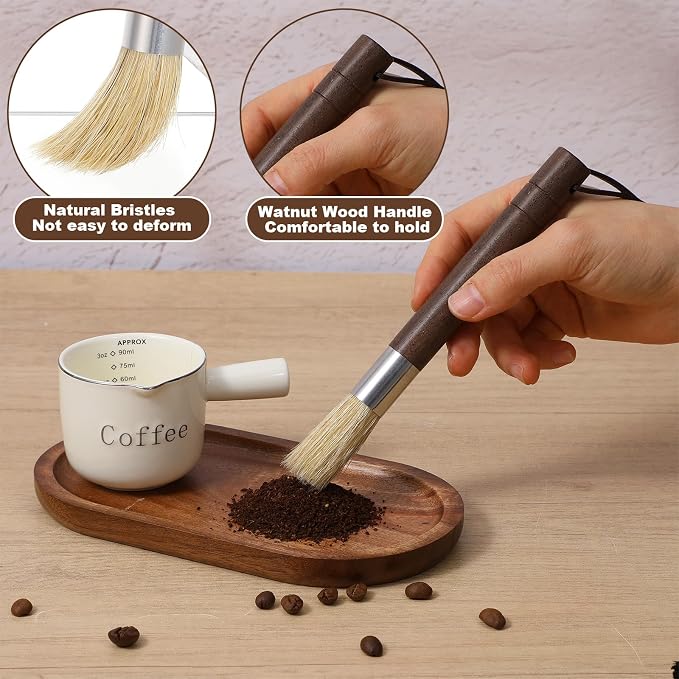 3Pcs Coffee Grinder Cleaning Brush Set, Espresso Machine Brush Cleaner Tools - Image 2