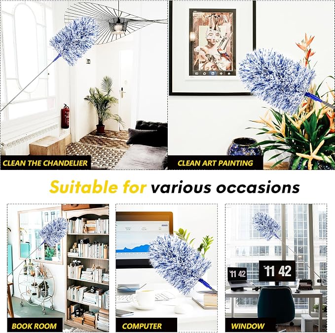 Extendable 20-49inches Microfiber Feather Duster - Image 8