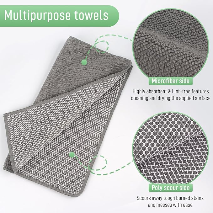 SINLAND Microfiber Dish Cloth Dish Rags - Image 3