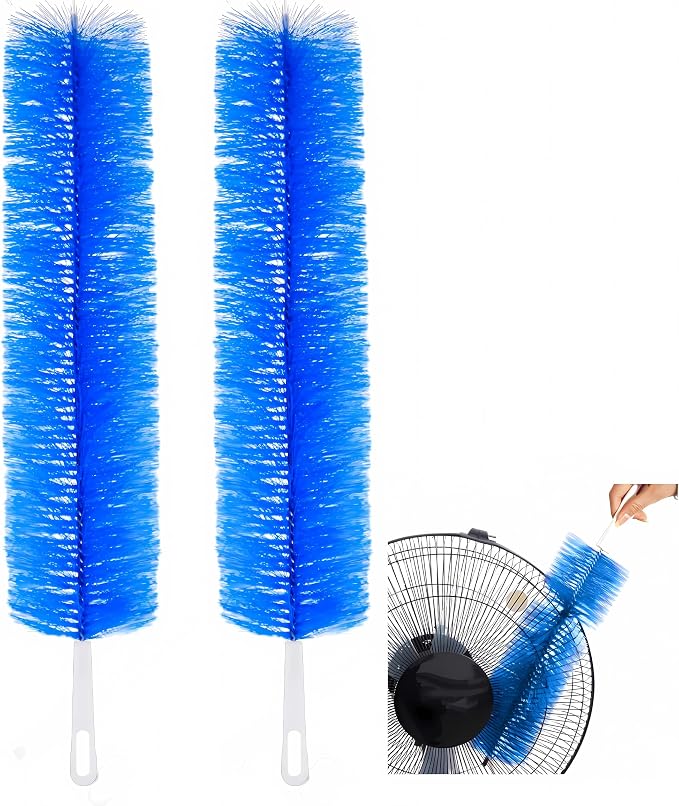 Fan Cleaner Brush，Fan Brush Cobweb Duster Microfiber Duster Ideal by FRYTEPUYE