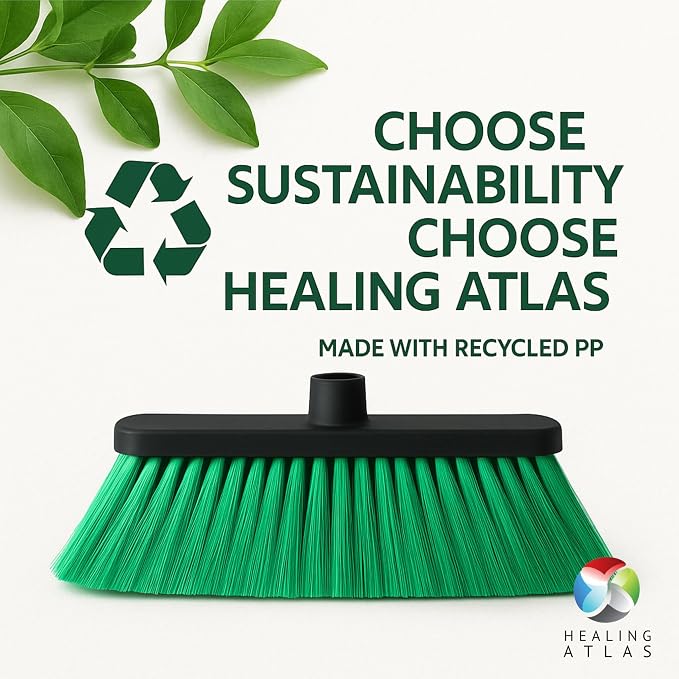 Aria Green Broom Head – 13” Sweeping Width – Soft/Firm Magnetic Flagged - Image 8