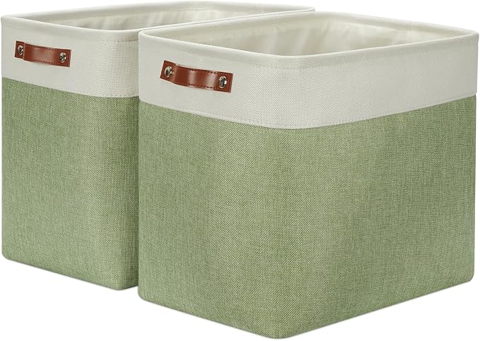 DULLEMELO Extra Large Storage Baskets, Collapsible Storage Baskets Rectangular by DULLEMELO