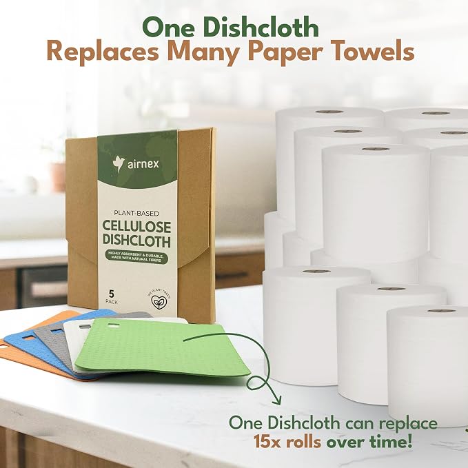 5 Pack Cellulose Swedish Dishcloths - Image 7