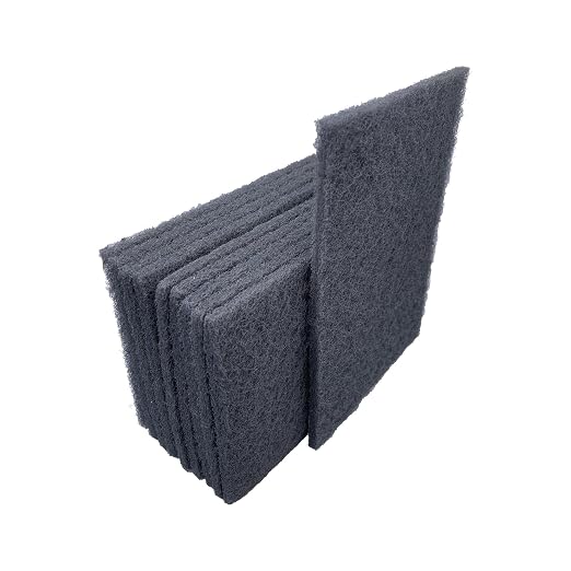 VSM 10-Pack: 6" x 9", Non-Woven Hand Pad, Silicon Carbide Grains, Rust and by VSMAbrasivesCo