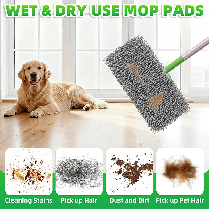 6 Pack Reusable Mop Pads Compatible - Image 3