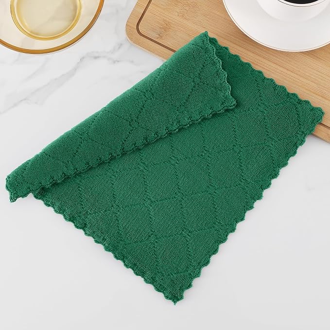 Homaxy 12 Pack Kitchen Dish Cloths, Super Soft and Absorbent Coral Velvet Dish - Image 7