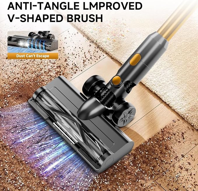 Cordless Vacuum Cleaner, 8 in 1 40Kpa 55Mins, Lightweight Vacuum Cleaners - Image 4