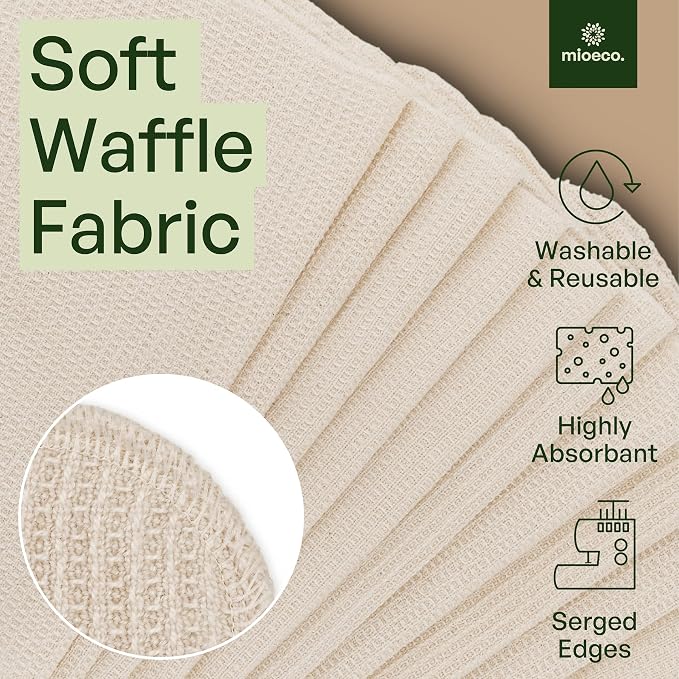 20 Pack Reusable Kitchen Paper Towels Washable - Image 5