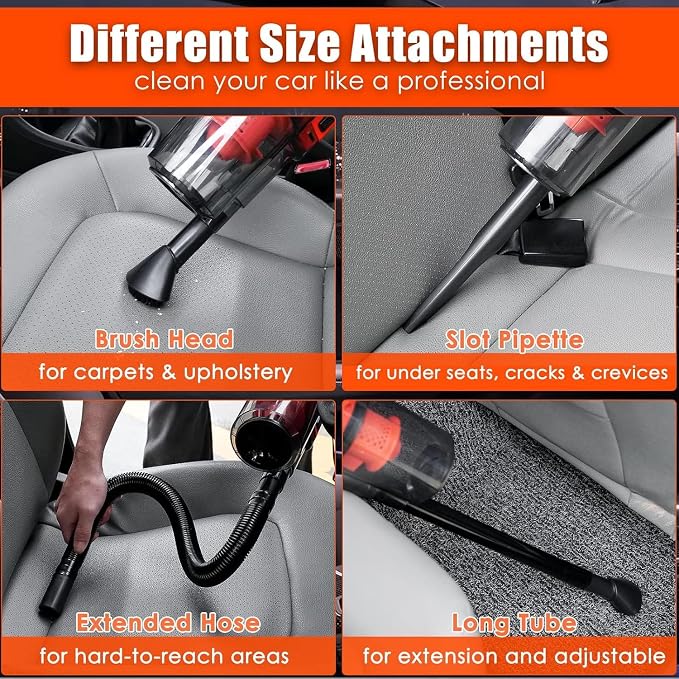 Viewsun Car Cleaning Kit, Detailing Brush Set, Windshield Cleaner, Cleaning Gel - Image 4