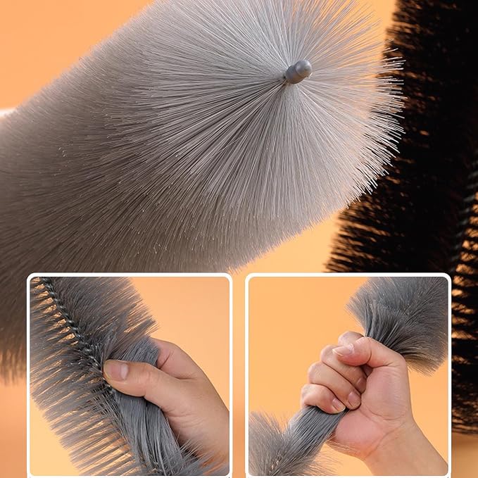 2 Pack Cobweb Dusters, Bendable Fan Cleaning Brush, Flexible Ceiling Fan Cleaner - Image 3