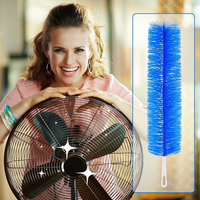 Sliner 4 Pcs Cobweb Duster Bendable Fan Duster Plastic Dust Cleaner Reusable - Image 5