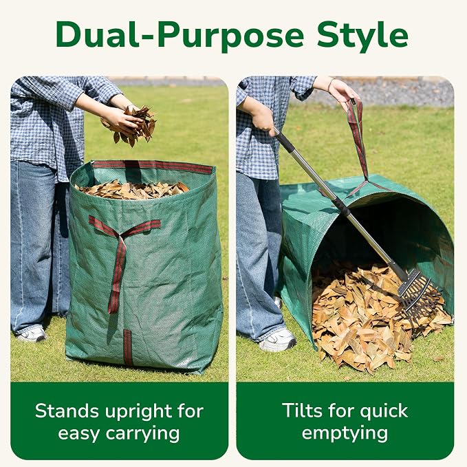 GreatBuddy Lawn Bag, 40 Gallon Yard Waste Bags, Heavy Duty PP Garden Leaf Bags - Image 3