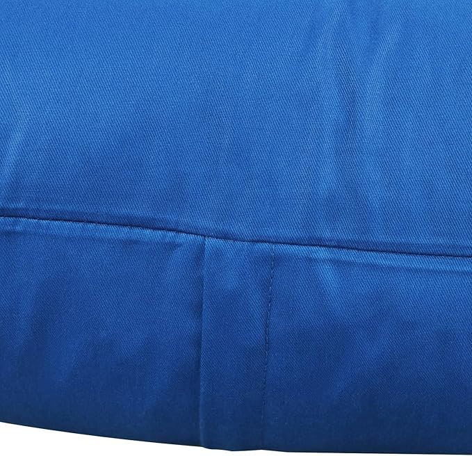 4-Pack 100% Cotton Comfortable Solid Decorative Throw Pillow Case,Thmyo Square Cushion Cover Pillowcase Sublimation Blank Pillow Covers DIY Throw Pillowcase for Sofa Bedroom(22x22 inch/ 55x55cm,Blue)