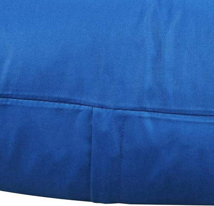 4-Pack 100% Cotton Comfortable Solid Decorative Throw Pillow Case,Thmyo Square Cushion Cover Pillowcase Sublimation Blank Pillow Covers DIY Throw Pillowcase for Sofa Bedroom(22x22 inch/ 55x55cm,Blue)