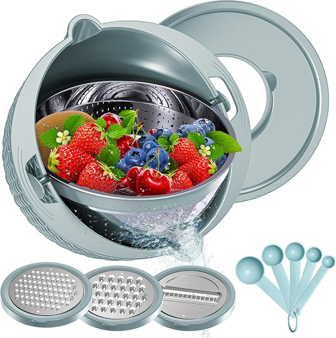 4-1 Strainer Bowl with Lid Set - Image 8