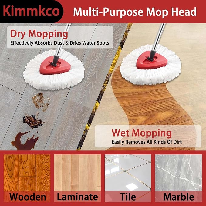 Spin Mop Head, Mop Handle Replacement - Image 4