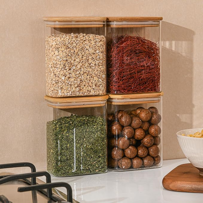 37oz Rectangle Airtight Glass Storage Containers - Image 7