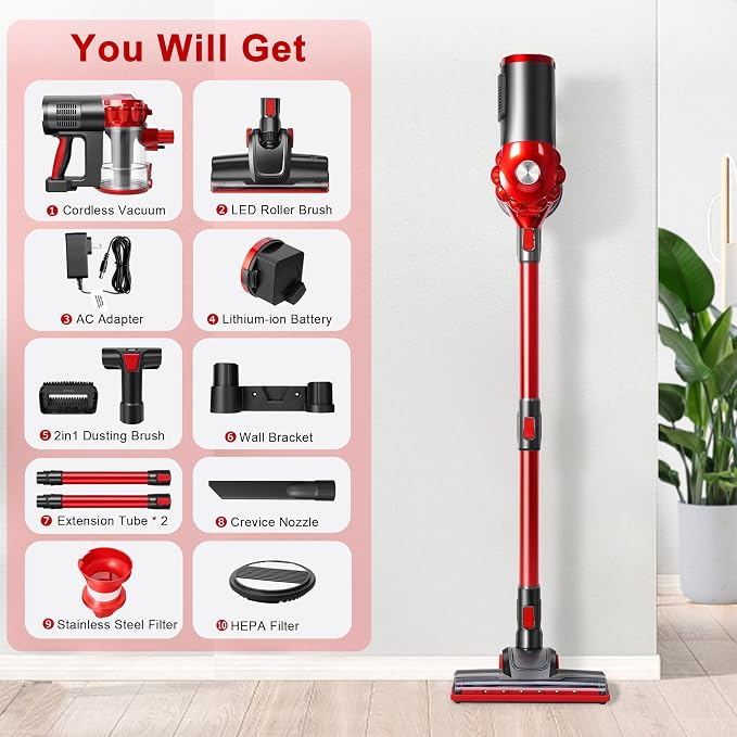elezon A200 Cordless Vacuum Cleaner - Image 8