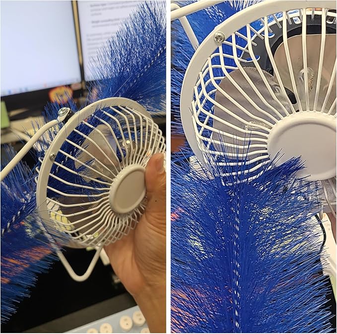 2 Pcs Zylphion Fan Cleaning Brush, Bendable Fan Cleaner Flexible Small Space - Image 3