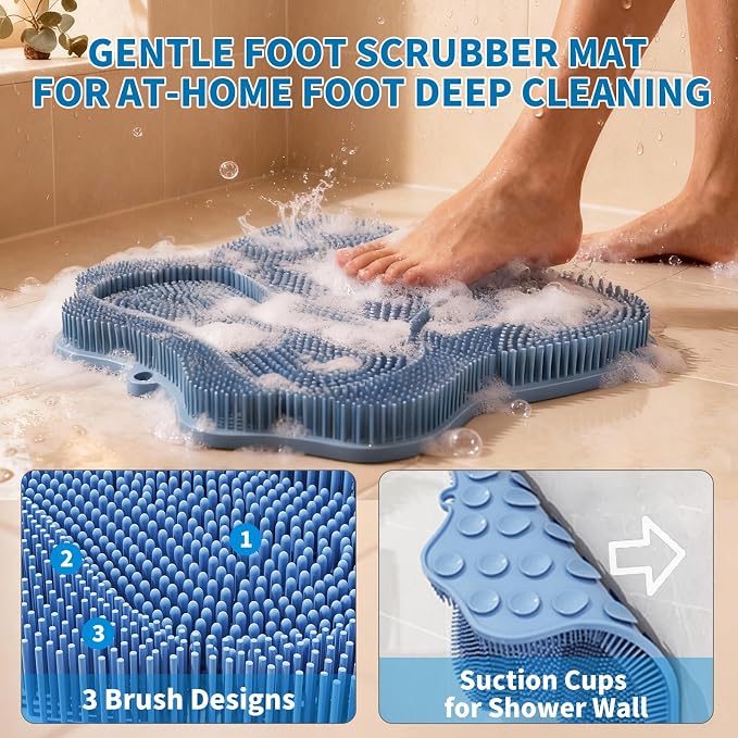 Show Foot Scrubber Mat & Silicone Back Scrubber - Image 4