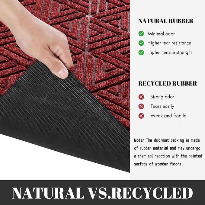 Yimobra Large Door Mat 47x32, All-Weather Waterproof Non-Slip Welcome Matt - Image 4