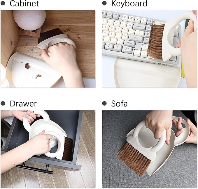 Mini Hand Broom and Dustpan Set: Small Brush and Pan - Image 4