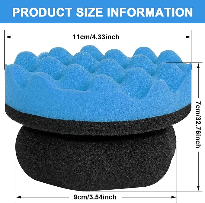 2 Pack Large Tire Shine Applicator Pad, Tire Hex Grip Applicator, Reusable Car - Image 2
