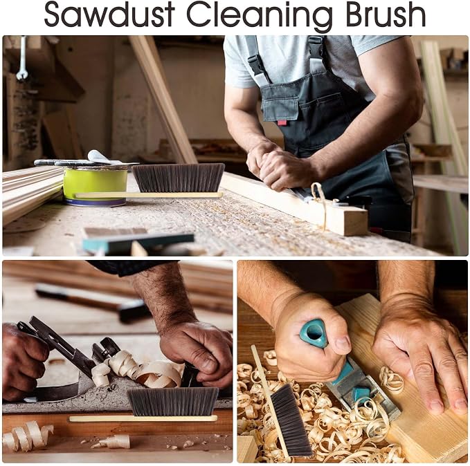 8 Pieces Hand Broom Brush, Natural Wooden Dust Brush Soft Bristles Dusting - Image 7