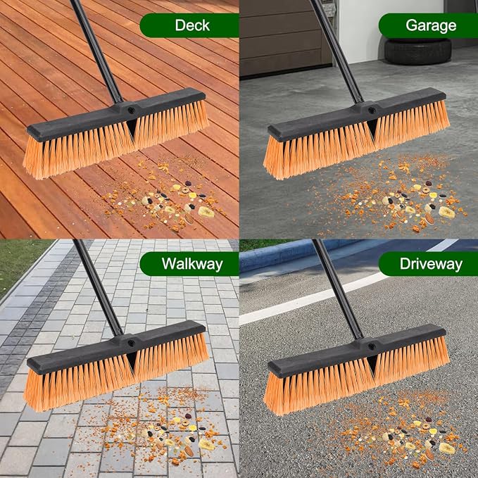 18 Inches Push Broom Outdoor- Heavy Duty Commercial Broom - Image 4