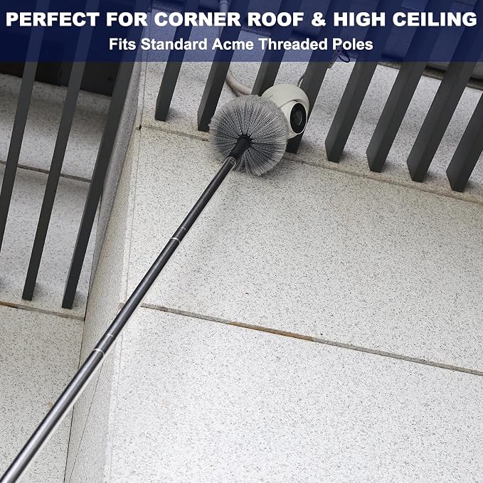 Grey Corner Cobweb Duster Head Brush - Image 5
