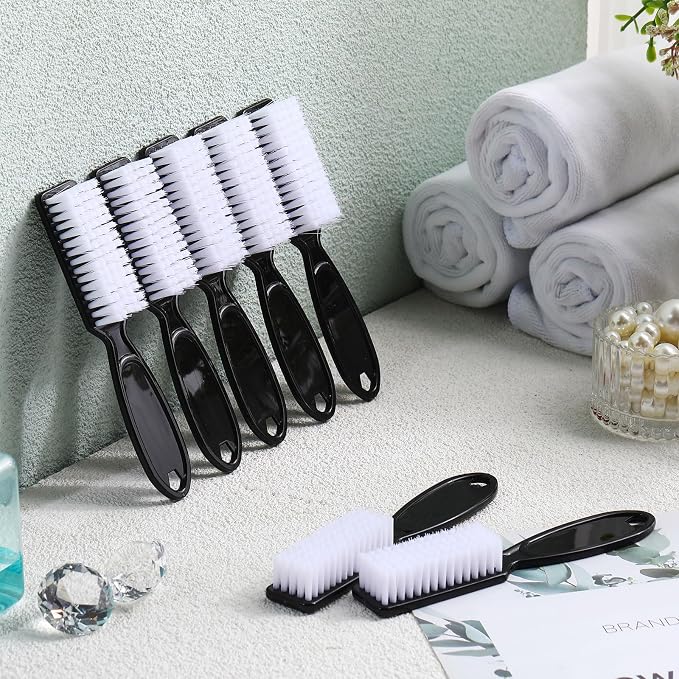 Patelai 200 Pcs Handle Grip Nail Brush Bulk Fingernail Brushes Pedicure Brush - Image 5