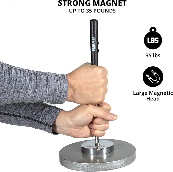 NEIKO 53426A 35LB Magnetic Pick Up Tool, Large Magnet - Image 2